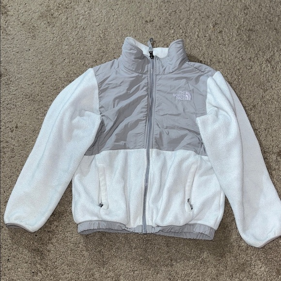 The North Face Other - The North Face Kids Two-Tone Gray and White Puffer Jacket